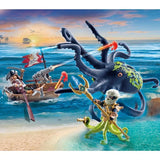 PLAYMOBIL 71419 Pirate avec pieuvre géante, Les Pirates, 44 pieces, Des 4 ans