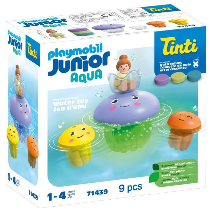 PLAYMOBIL Junior 71439 Famille de méduses, Junior AQUA Tinti, Des 12 mois