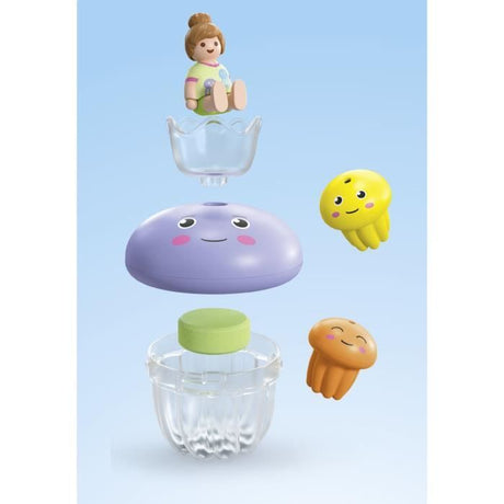 PLAYMOBIL Junior 71439 Famille de méduses, Junior AQUA Tinti, Jouet pour le bain, Des 12 mois