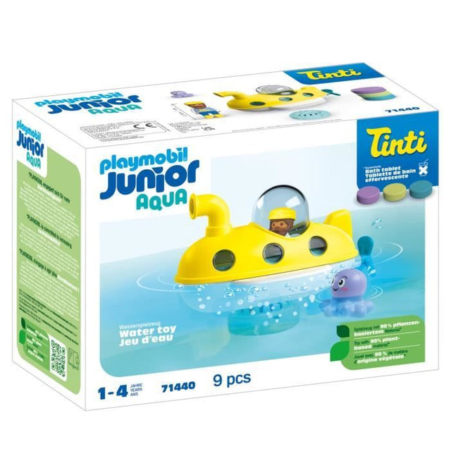 PLAYMOBIL Junior 71440 Sous-marin, Junior AQUA Tinti, Jouet pour le bain, Des 12 mois