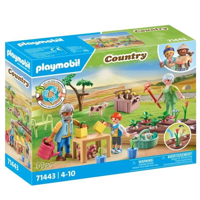 PLAYMOBIL 71443 Grands-parents et potager - Country -  Des 4 ans