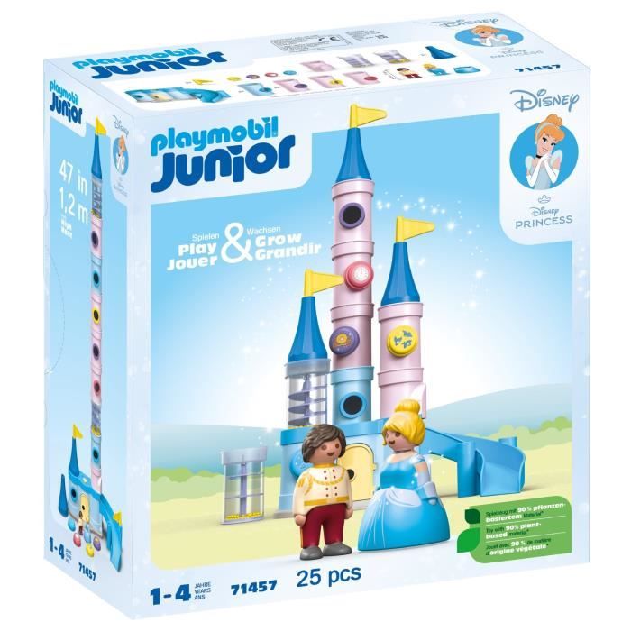 PLAYMOBIL Junior 71457 Cendrillon et Château, Disney, Des 12 mois