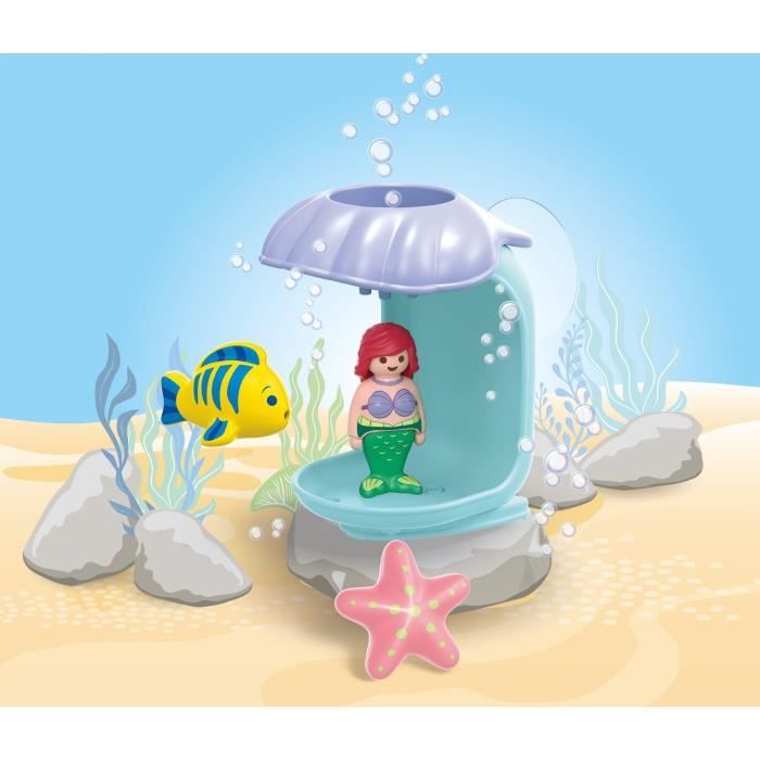 PLAYMOBIL Junior 71460 Ariel avec coquillage de bain, Disney, Jouet pour le bain, Des 12 mois