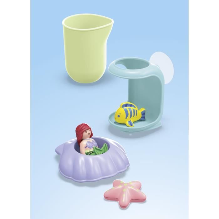 PLAYMOBIL Junior 71460 Ariel avec coquillage de bain, Disney, Jouet pour le bain, Des 12 mois