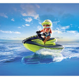 PLAYMOBIL 71464 Bateau de pompier et scooter des mers - Action Hereos - Les pompiers - Des 4 ans