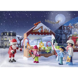 PLAYMOBIL 71472 Calendrier de l'Avent Marché de Noël, 24 surprises, 84  pieces, Des 4 ans