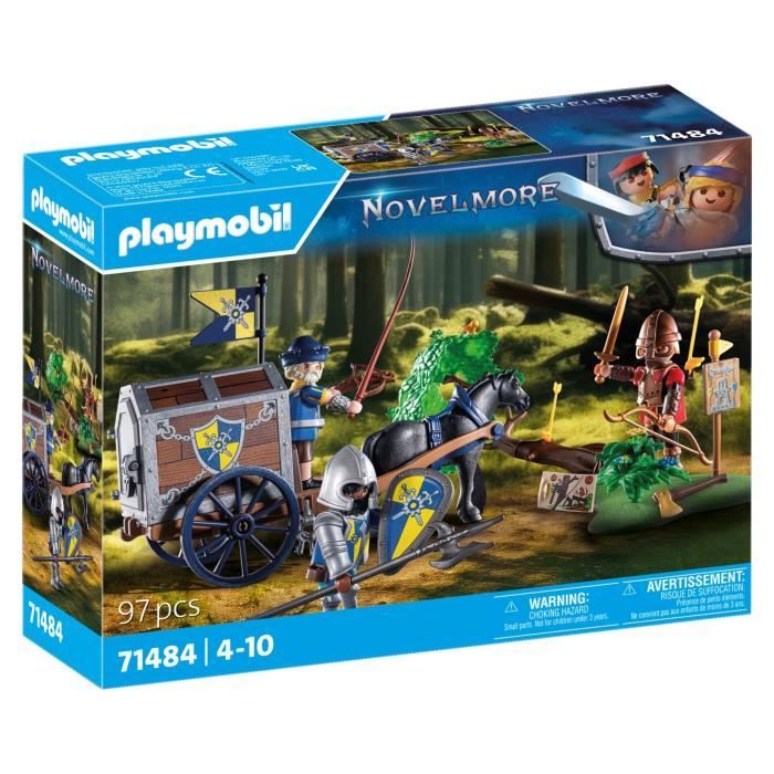 PLAYMOBIL 71484 Convoi de Novelmore avec bandit, Novelmore, Chevaliers et voleurs, Des 5 ans