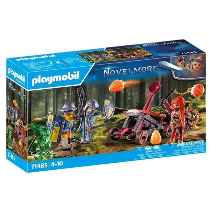 PLAYMOBIL 71485 Chevaliers et catapulte, Les chevaliers Novelmore, 54 pieces, Des 4 ans