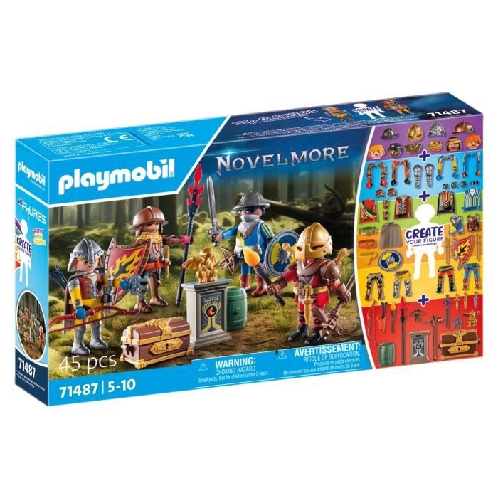 PLAYMOBIL 71487 Chevaliers Novelmore, My Figures, 45 pieces, Des 5 ans