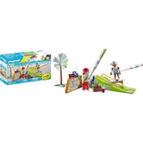 PLAYMOBIL 71515 Skateurs avec rampe, Color, 44 pieces, avec crayons Crayola, Des 6 ans