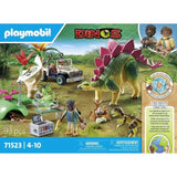 PLAYMOBIL 71523 Campement des explorateurs dinosaures, Dinos, 93 pieces, Des 4 ans