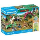 PLAYMOBIL 71523 Campement des explorateurs dinosaures, Dinos, 93 pieces, Des 4 ans