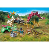 PLAYMOBIL 71523 Campement des explorateurs dinosaures, Dinos, 93 pieces, Des 4 ans