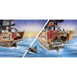 PLAYMOBIL 71530 Bateau pirates, 137 pieces dont 3 personnages, Les Pirates, Jeu de rôle créatif, Des 4 ans