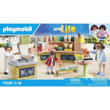 PLAYMOBIL 71538 Stand de restauration rapide, My Life, 54 pieces, Des 5 ans