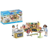 PLAYMOBIL 71538 Stand de restauration rapide, My Life, 54 pieces, Des 5 ans