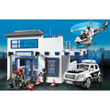 PLAYMOBIL 71602 Poste de police et véhicules, Les Policiers, Action Heroes, 159 pieces, Des 4 ans
