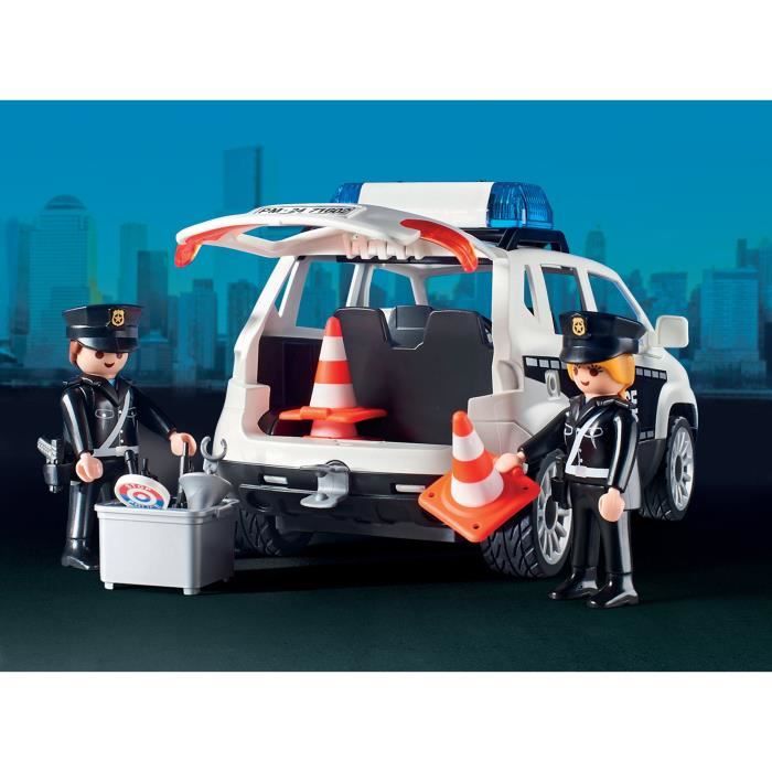 PLAYMOBIL 71602 Poste de police et véhicules, Les Policiers, Action Heroes, 159 pieces, Des 4 ans