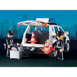 PLAYMOBIL 71602 Poste de police et véhicules, Les Policiers, Action Heroes, 159 pieces, Des 4 ans