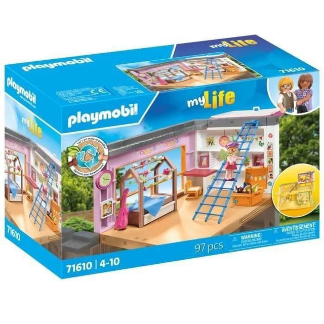 PLAYMOBIL 71610 Chambre d'enfant avec lit cabane, My Life Maison d'architecte, 97 pieces, Des 4 ans