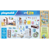 PLAYMOBIL 71611 Salle de bains avec douche et baignoire, My Life, Maison d'architecte, 55 pieces, Des 4 ans