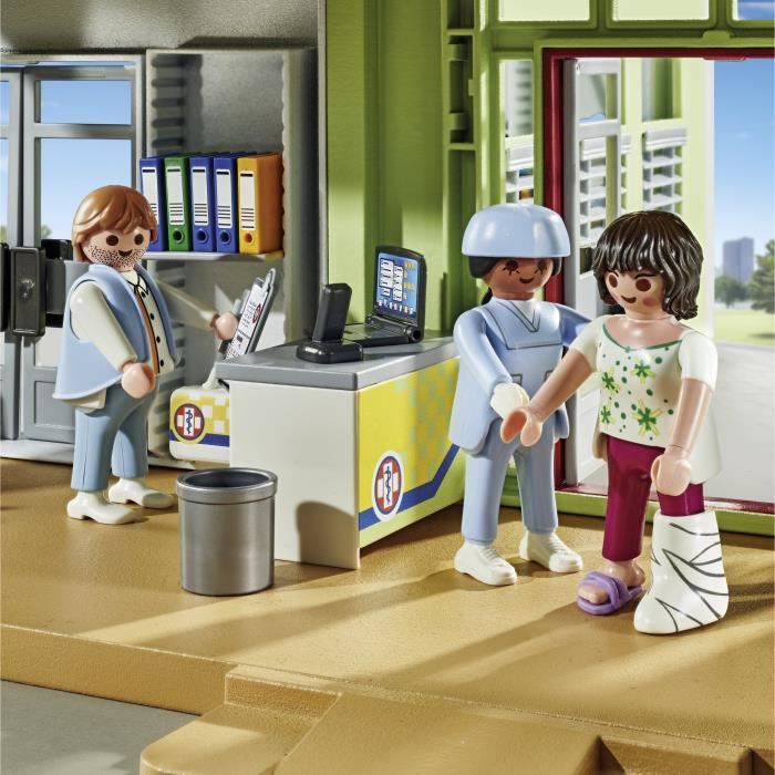 PLAYMOBIL 71615 Hôpital aménagé, Action Heroes, L'hôpital, 165 pieces, Des 4 ans