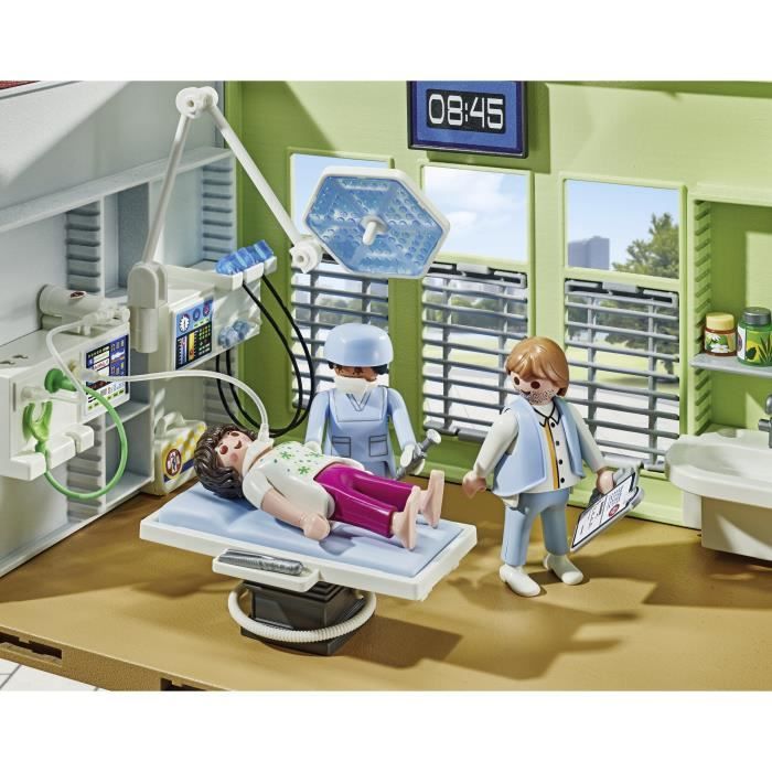 PLAYMOBIL 71615 Hôpital aménagé, Action Heroes, L'hôpital, 165 pieces, Des 4 ans