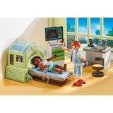 PLAYMOBIL 71618 Scanner médical avec patiente, City Life, L'Hôpital, 29 pieces, Des 4 ans