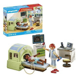 PLAYMOBIL 71618 Scanner médical avec patiente, City Life, L'Hôpital, 29 pieces, Des 4 ans