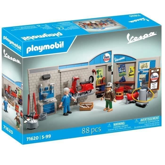 PLAYMOBIL 71620 Vespa Garage, Style rétro, années 60, 88 pieces, Adulte, Classic cars