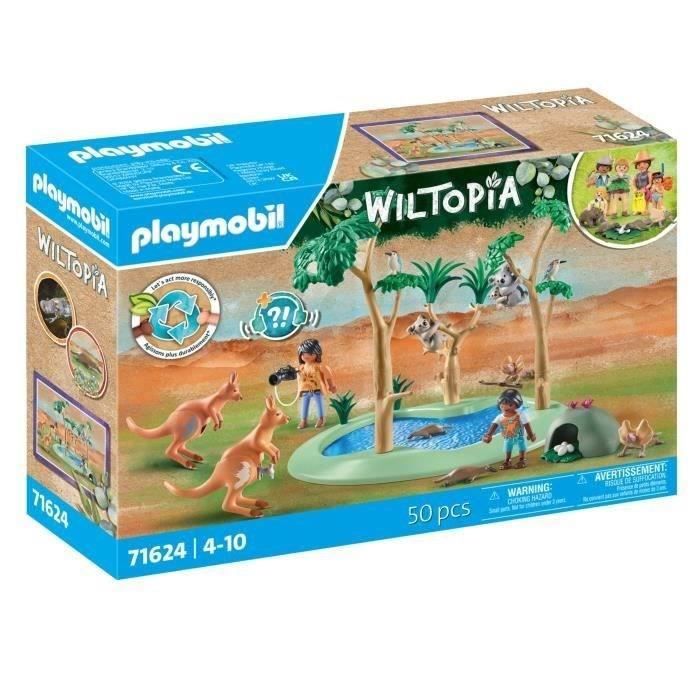 PLAYMOBIL 71624 Explorateurs avec animaux australiens, Wiltopia, 50 pieces, Des 4 ans