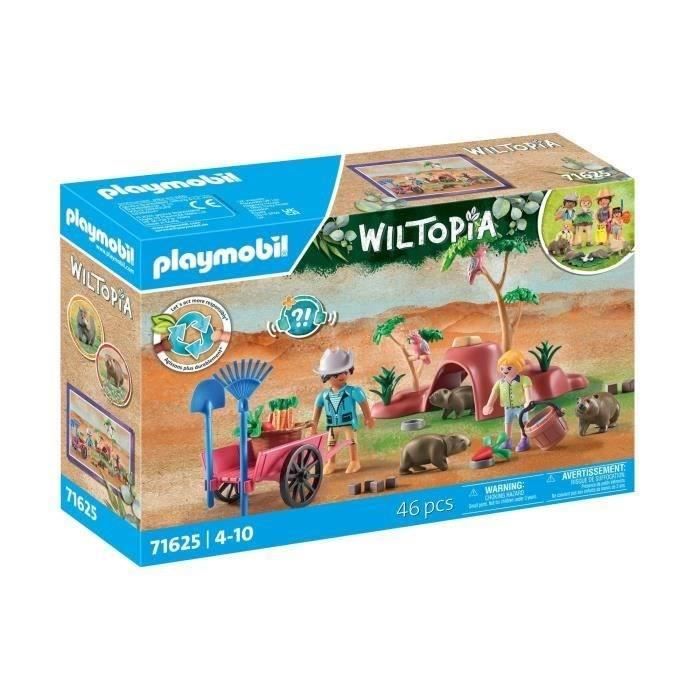 PLAYMOBIL 71625 Terriers de wombats, Wiltopia, 47 pieces, Des 4 ans