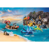 PLAYMOBIL 71636 Calendrier l'Avent Pirate, 24 surprises, 98 pieces, Des 4 ans