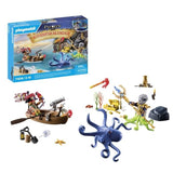 PLAYMOBIL 71636 Calendrier l'Avent Pirate, 24 surprises, 98 pieces, Des 4 ans