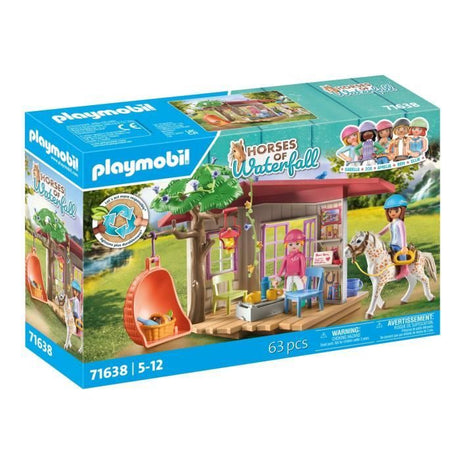 PLAYMOBIL 71638 Espace détente cavalieres, Horses of Waterfall, 63 pieces, Des 4 ans