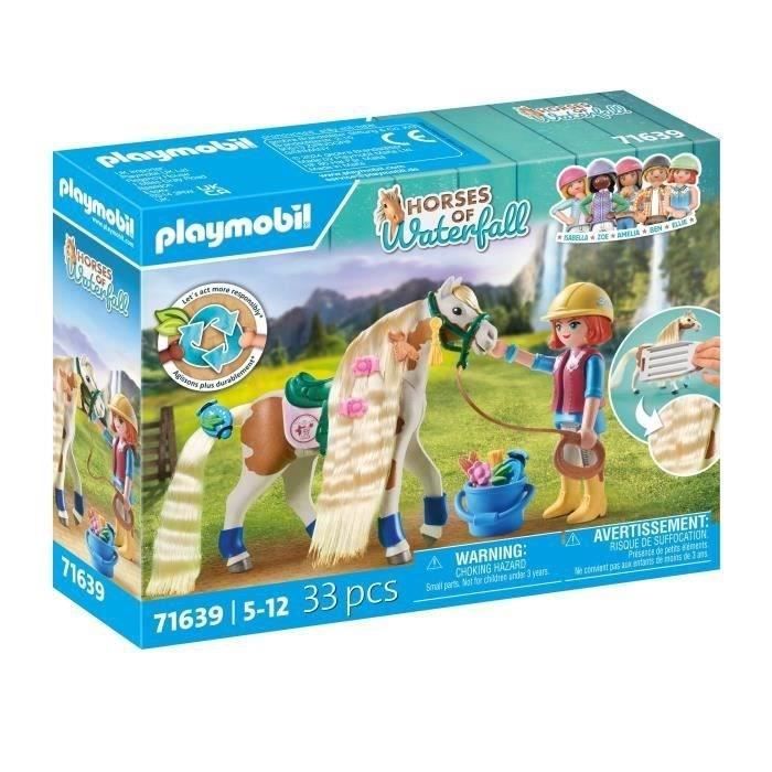 PLAYMOBIL 71639 Ellie avec cheval, Horses of Waterfall, 33 pieces, Des 4 ans