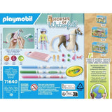 PLAYMOBIL 71640 Cavaliere avec criniere de cheval a colorier, Horses of Waterfall, 19 pieces Des 5 ans