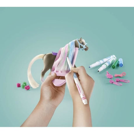 PLAYMOBIL 71640 Cavaliere avec criniere de cheval a colorier, Horses of Waterfall, 19 pieces Des 5 ans