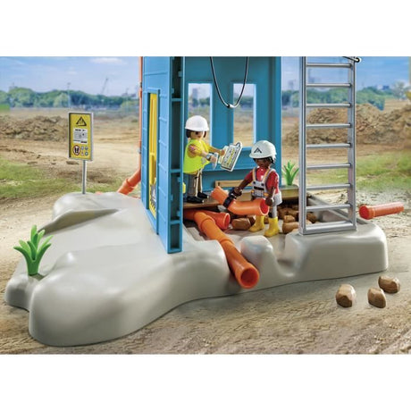 PLAYMOBIL 71650 Ouvriers et chantier, My Life la construction, 138 pieces, Promo Pack, Des 4 ans
