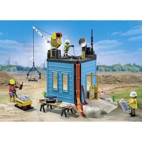 PLAYMOBIL 71650 Ouvriers et chantier, My Life la construction, 138 pieces, Promo Pack, Des 4 ans