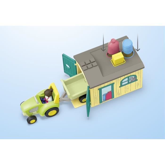 PLAYMOBIL Junior 71656 Ferme tracteur et animaux, personnages, Pour bébé et enfant, Des 18 mois