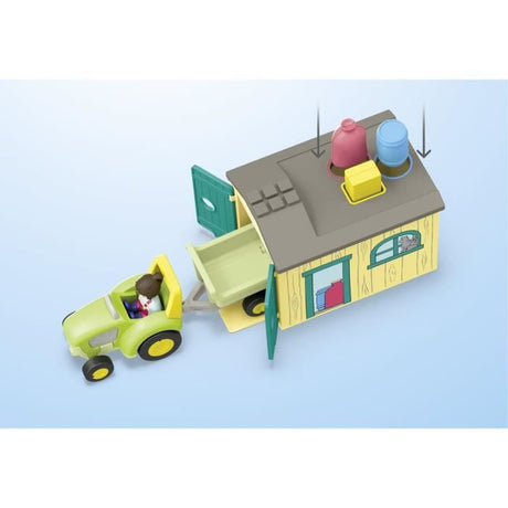 PLAYMOBIL Junior 71656 Ferme tracteur et animaux, personnages, Pour bébé et enfant, Des 18 mois
