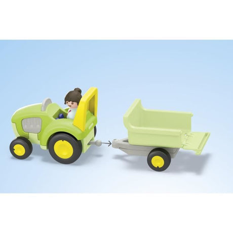 PLAYMOBIL Junior 71656 Ferme tracteur et animaux, personnages, Pour bébé et enfant, Des 18 mois