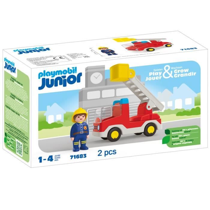 PLAYMOBIL Junior 71683 Camion de pompier, Des 12 mois