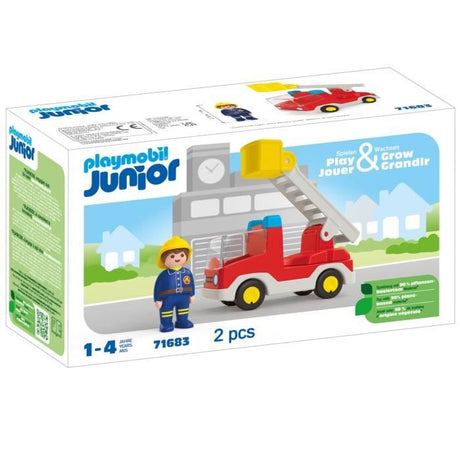 PLAYMOBIL Junior 71683 Camion de pompier, Des 12 mois