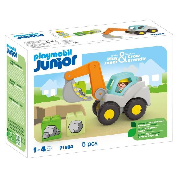 PLAYMOBIL Junior 71684 Pelleteuse, Pour bébé, Des 12 mois