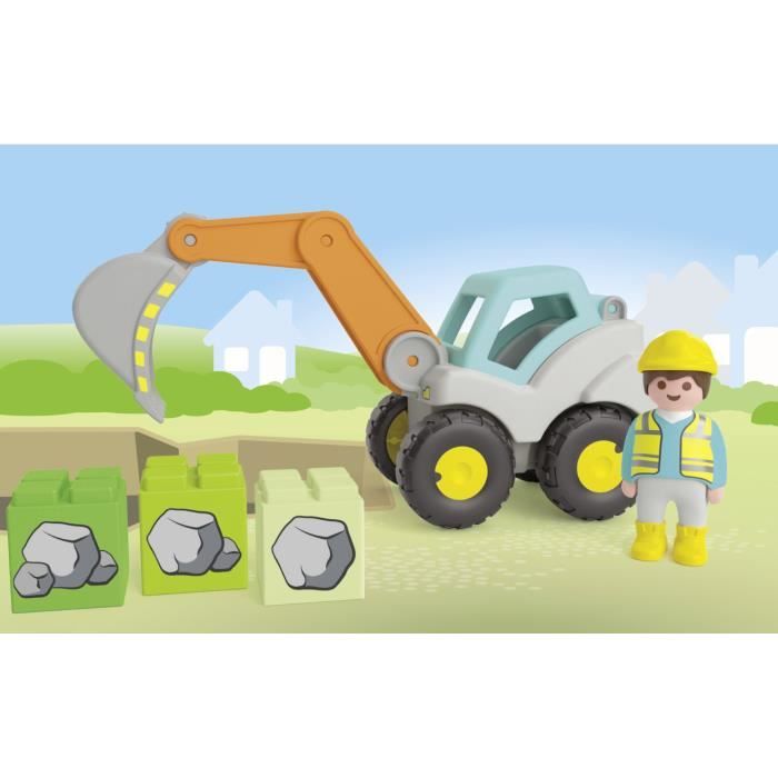 PLAYMOBIL Junior 71684 Pelleteuse, Pour bébé, Des 12 mois