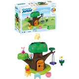 PLAYMOBIL Junior 71693 Winnie l'ourson et Porcinet avec cabane, 17 pieces, Junior & Disney, Des 12 mois
