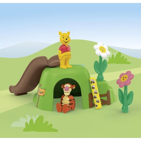 PLAYMOBIL Junior 71694 Winnie l'ourson et Tigrou avec jardin d'abeilles, Junior & Disney, Des 12 mois