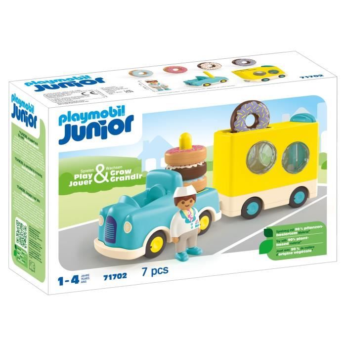 PLAYMOBIL Junior 71702 Camion de donuts Junior, Des 12 mois